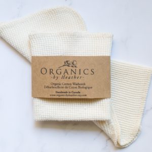 Organics by Heather - Organic Cotton Waffle Washcloth